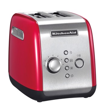 KitchenAid 5KMT221 2 fetta/e 1100 W Rosso, Acciaio inossidabile