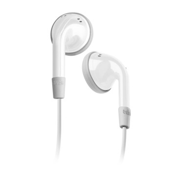 Auricolari stereo DUO Jack 3,5 mm con tasto di risposta,colore Bianco