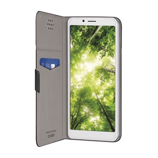 SBS Custodia BookSlim Universale per smartphone fino a 6,8" (170x80mm max)
