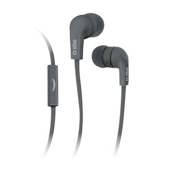 Auricolare filo stereo in-ear Studio Mix 30, cavo flat con tasto risposta fine/chiamata,Colore Nero
