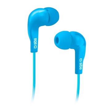 Auricolare in-ear con tasto alla risposta, Jack 3,5 mm , blister Pack , colore Azzurro