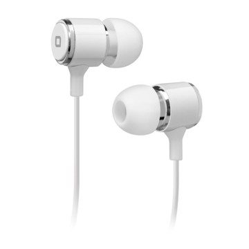 auricolari in-ear con microfono, tasti volume e tasto di risposta, connettore lightning, colore bianco 