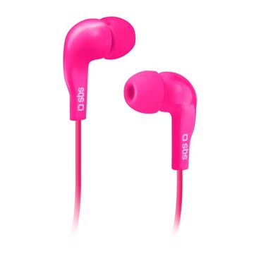 Auricolare in-ear con tasto alla risposta, Jack 3,5 mm , blister Pack , colore Rosa