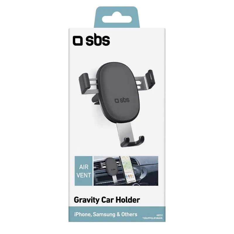 SBS Gravity - Supporto Auto Per Telefono Con Meccanismo A Gravita | Altri Accessori Telefonia In Offerta Su Stay On | Stay On - Foto 7
