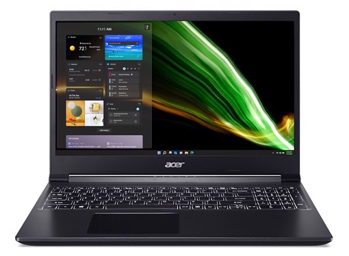 Acer Aspire 7 A715-42G-R8T3 5700U Computer portatile 39,6 cm (15.6") Full HD AMD Ryzen™ 7 8 GB DDR4-SDRAM 512 GB SSD NVIDIA GeForce RTX 3050 Wi-Fi 6 (802.11ax) Windows 11 Home Nero