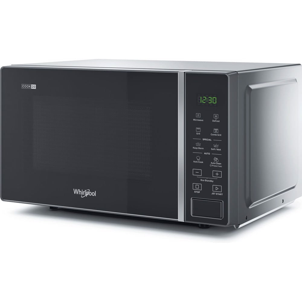 WHIRLPOOL MWP 203 SB Superficie piana Microonde combinato 20 L 700 W Nero,  Argento, Forni a microonde in Offerta su Stay On