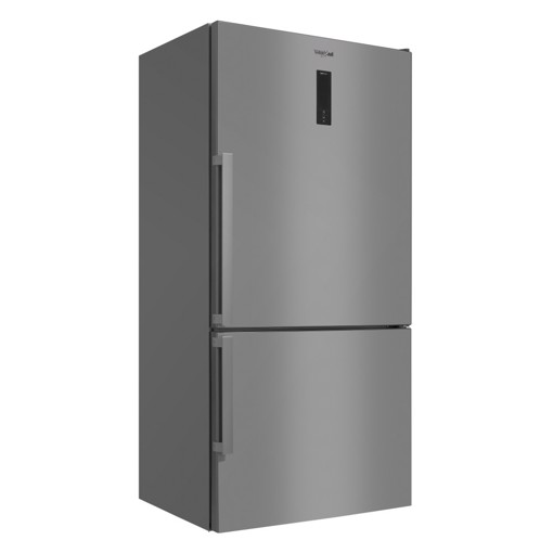 Whirlpool W84BE 72 X 2 frigorifero con congelatore Libera installazione 588 L E Acciaio inossidabile
