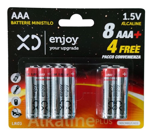 XD XDCMB12LR03 batteria per uso domestico Batteria monouso Mini Stilo AAA Alcalino