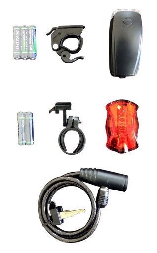 XD XDFE205 illuminazione bicicletta Illuminazione posteriore + Illuminazione anteriore (set) LED