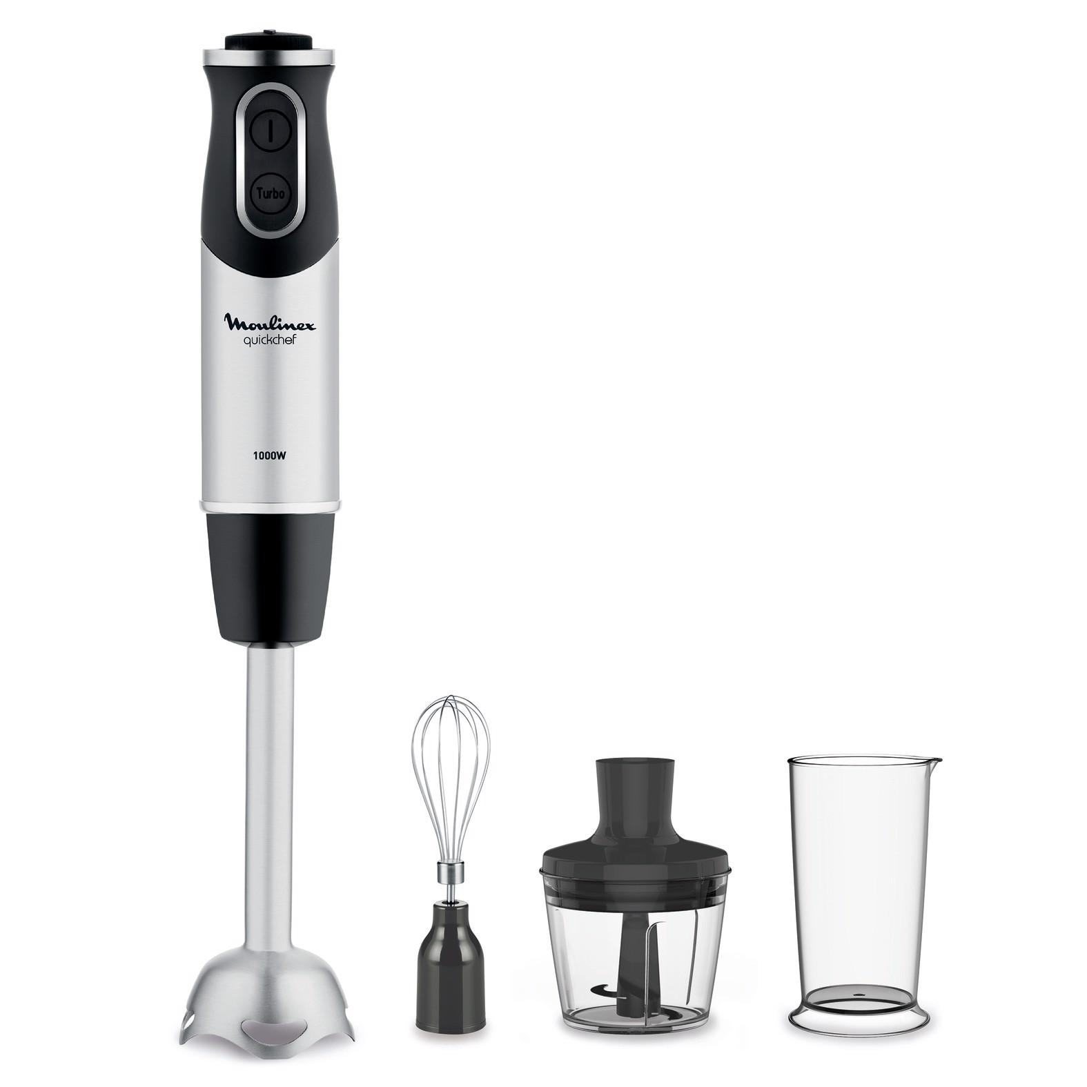 MOULINEX MIXER AD IMMERSIONE QUICKCHEF 3 IN 1 POWELIX, Frullatori in  Offerta su Stay On