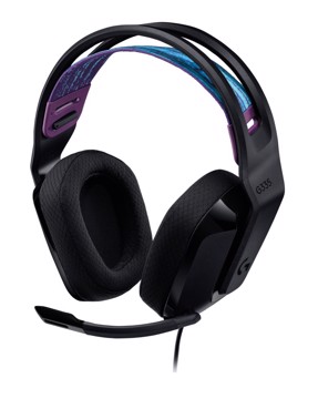 Cuffia gaming g335 blk surround 7.1,memory,ultra leg