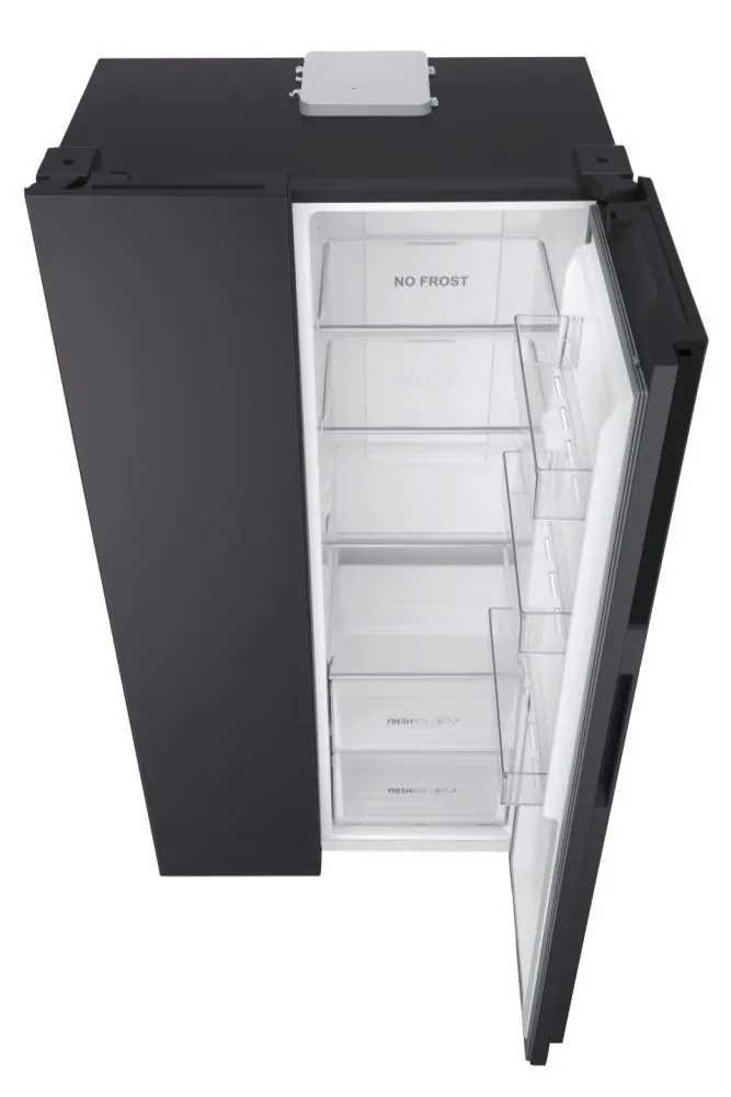 Frigorifero Side By Side Haier SBS 90 Serie 3 - 521 Litri, No Frost, Water Dispenser, Classe E, Alluminio - Foto 2