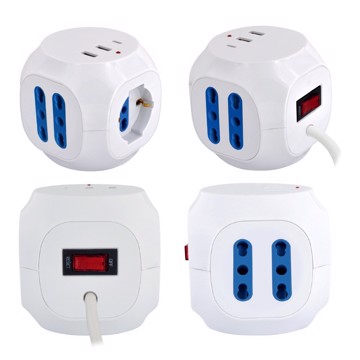 Cube multisocket 3500w / 2usb+1typec