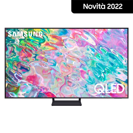 Samsung Series 7 TV QLED 4K 55” QE55Q70B Smart TV Wi-Fi Titan Gray 2022, Processore Quantum 4K, Retroilluminazione LED, Gaming mode, Suono dinamico