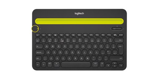 Logitech Bluetooth® Multi-Device Keyboard K480 tastiera QWERTY Italiano Nero, Lime