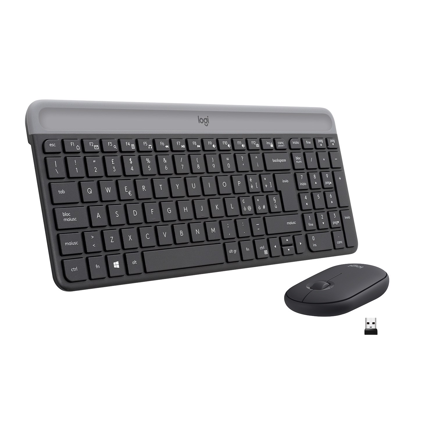 LOGITECH MK470 Kit Mouse e Tastiera Wireless per Windows