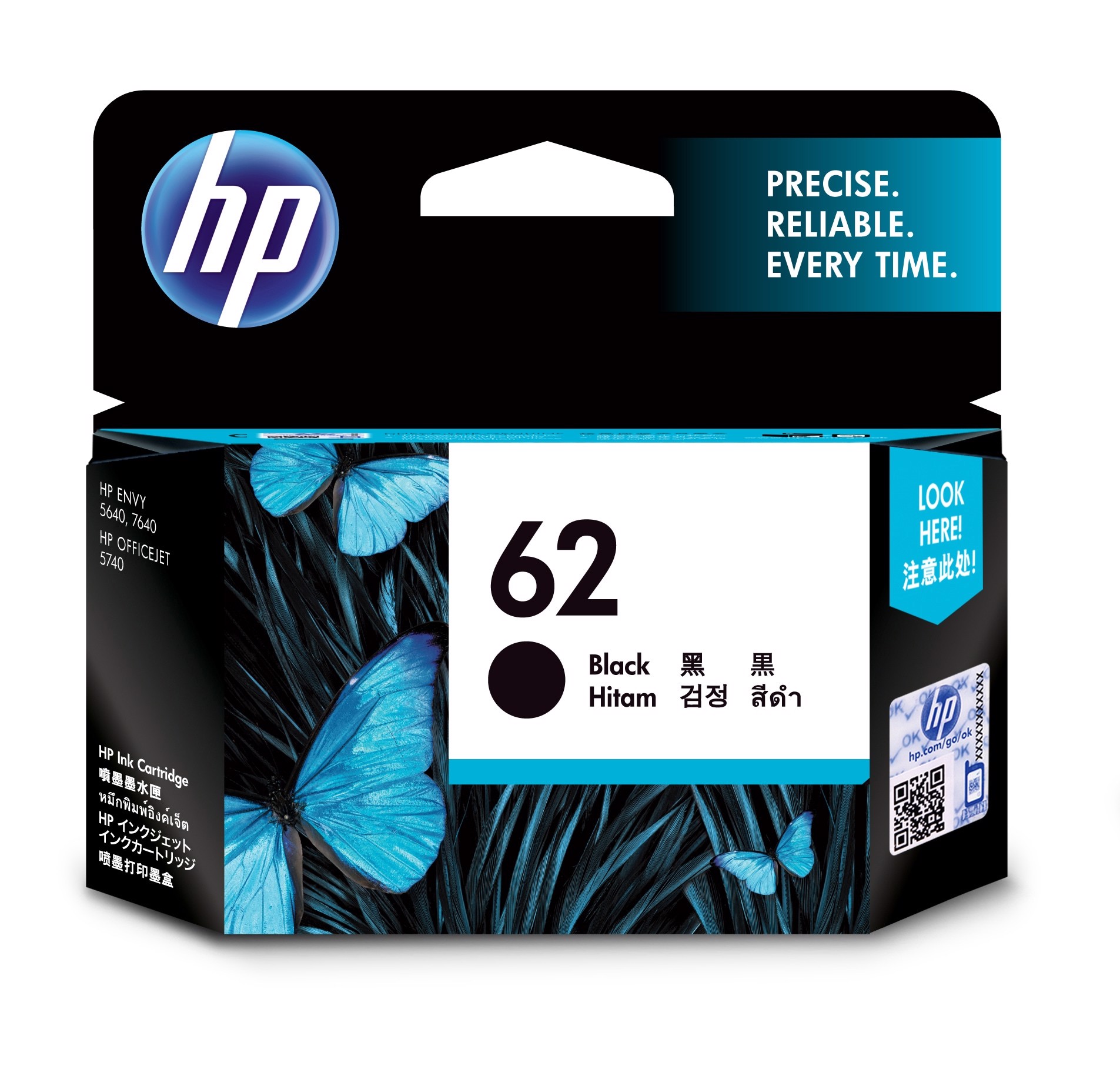 HP Cartuccia originale inchiostro nero 62, Cartucce, Toner e Consumabili  Originali in Offerta su Stay On