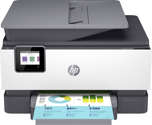 HP OfficeJet Pro Stampante multifunzione HP 9012e, Colore, Stampante per Piccoli uffici, Stampa, copia, scansione, fax, Wireless; HP+; Idonea per HP Instant ink; Alimentatore automatico di documenti