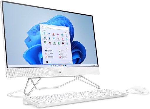 HP 24 -cb0009nl Intel® Pentium® 60,5 cm (23.8") 1920 x 1080 Pixel 8 GB DDR4-SDRAM 512 GB SSD PC All-in-one Windows 11 Home Wi-Fi 5 (802.11ac) Bianco