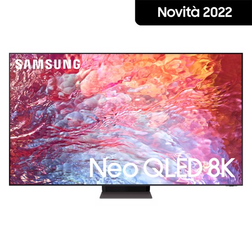 Samsung Series 7 TV Neo QLED 8K 55” QE55QN700B Smart TV Wi-Fi Stainless Steel 2022, Mini LED, Processore Neural Quantum 8K, Ultra sottile, Gaming mode, Suono 3D