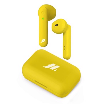 Auricolare stereo wireless tws giallo