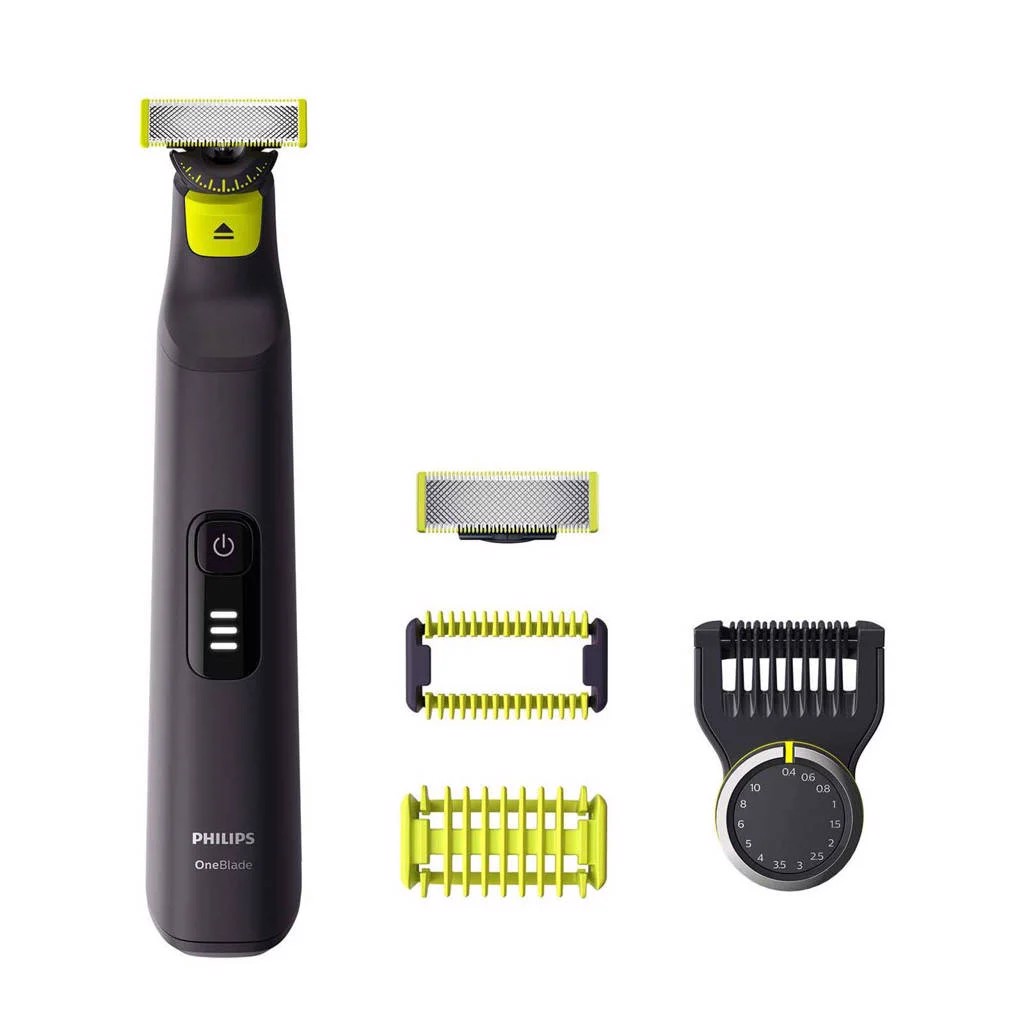 PHILIPS OneBlade Pro QP6541/15 regolabarba Bagnato e secco Nero, Tagliacapelli e regolabarba in Offerta su Stay On