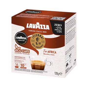 Caffe'lavazza tierra bio afric a caps compostabile 16 caps