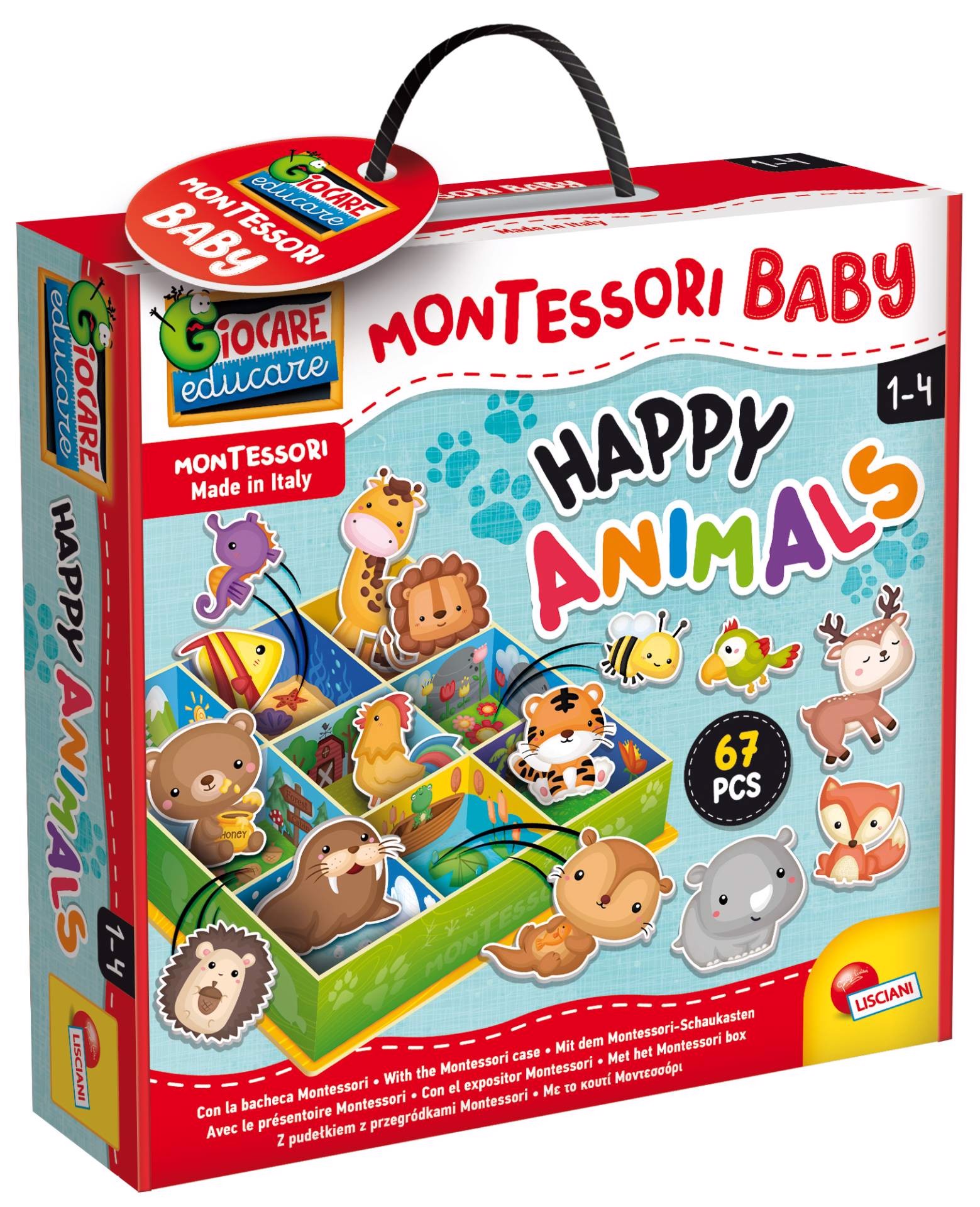 LISCIANI Montessori Baby Bacheca Animali E Ambienti Altri