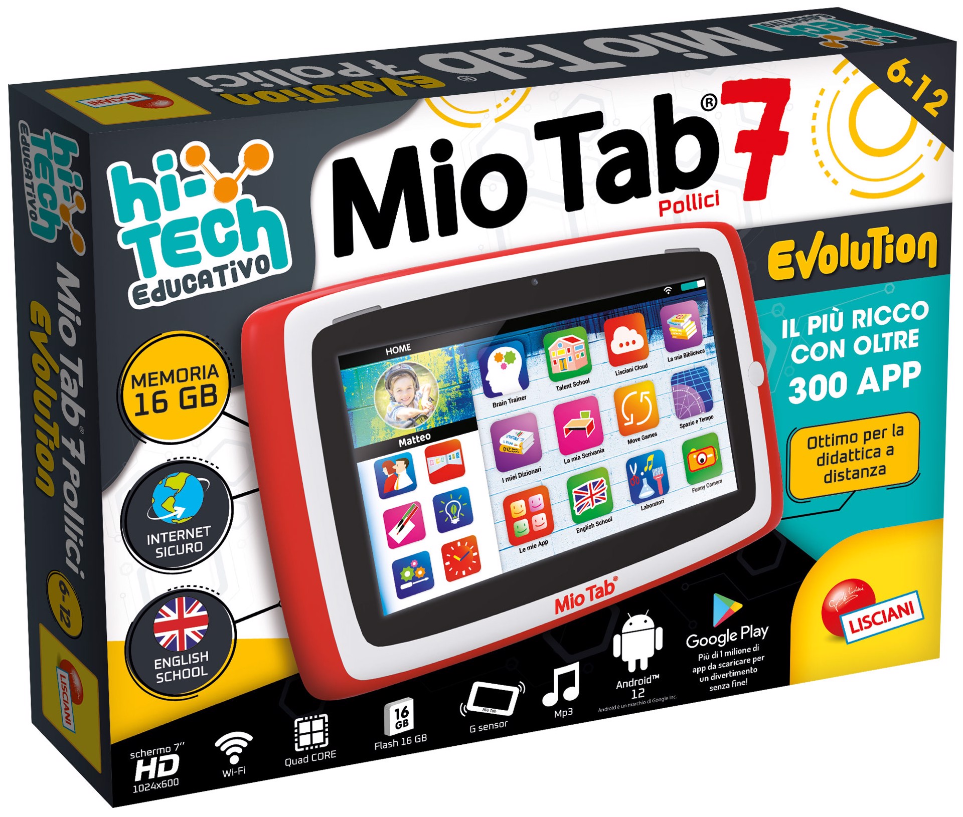 LISCIANI 97005 tablet da bambino 16 GB Wi-Fi Multicolore, Altri giocattoli  in Offerta su Stay On