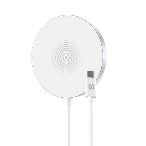 Celly MAGCHARGE Caricabatterie per dispositivi mobili Argento, Bianco Interno