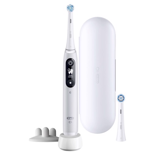 Oral-B iO Spazzolino Elettrico Ricaricabile 6S Grigio, 2 Testine, 1 Custodia Da Viaggio, 1 Spazzolino