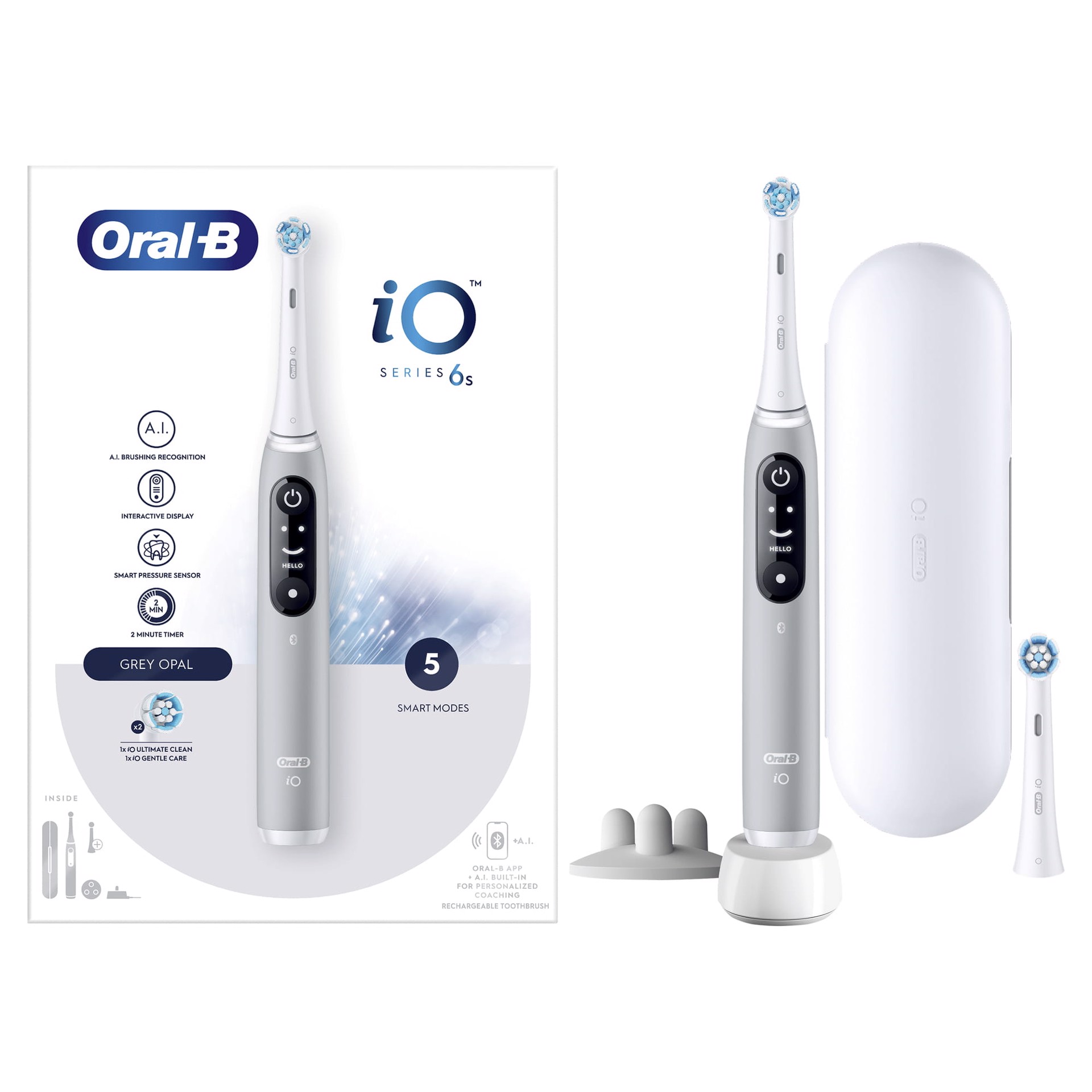 Oral B iO Spazzolino Elettrico Ricaricabile 10 Bianco 1 Testina 1 Custodia  Da Viaggio 1 Caricatore - Cura Della Persona