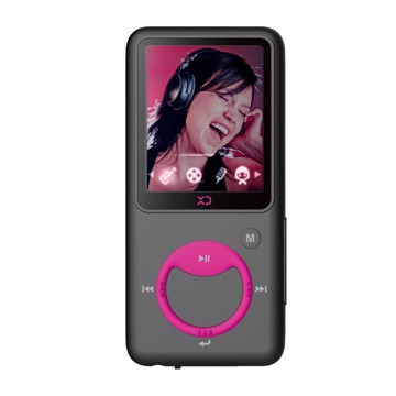 Lettore digitale mp-4 blk+pink slot micro sd,lcd 1.8",fm,mp4