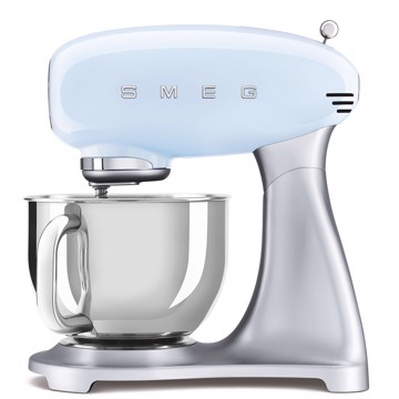 Smeg SMF02PBEU sbattitore Sbattitore con base 800 W Blu, Argento