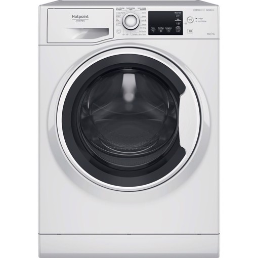 Hotpoint NDB 10736 WA IT lavasciuga Libera installazione Caricamento frontale Bianco D