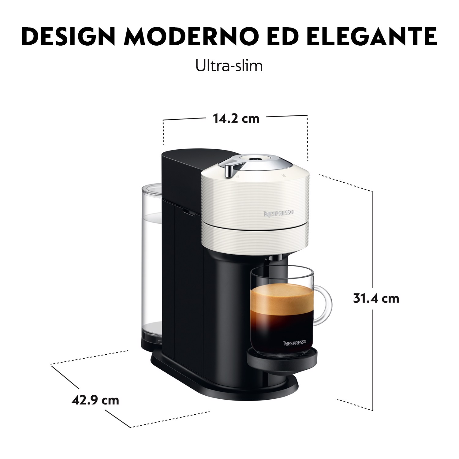 Macchina caffè capsule - De'Longhi Nespresso Vertuo ENV 120.GY macchina per  caffè Automatica/Manuale Macchina per caffè a capsule 1,1 L