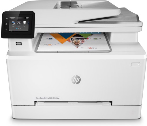 HP Color LaserJet Pro Stampante multifunzione M283fdw, Stampa, copia, scansione, fax, stampa da porta USB frontale; scansione verso e-mail; stampa fronte/retro; alimentatore automatico di documenti (ADF) da 50 fogli senza pieghe;