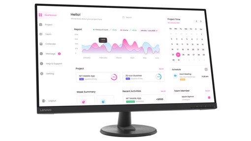 Lenovo D32-40 80 cm (31.5") 1920 x 1080 Pixel Full HD LCD Nero
