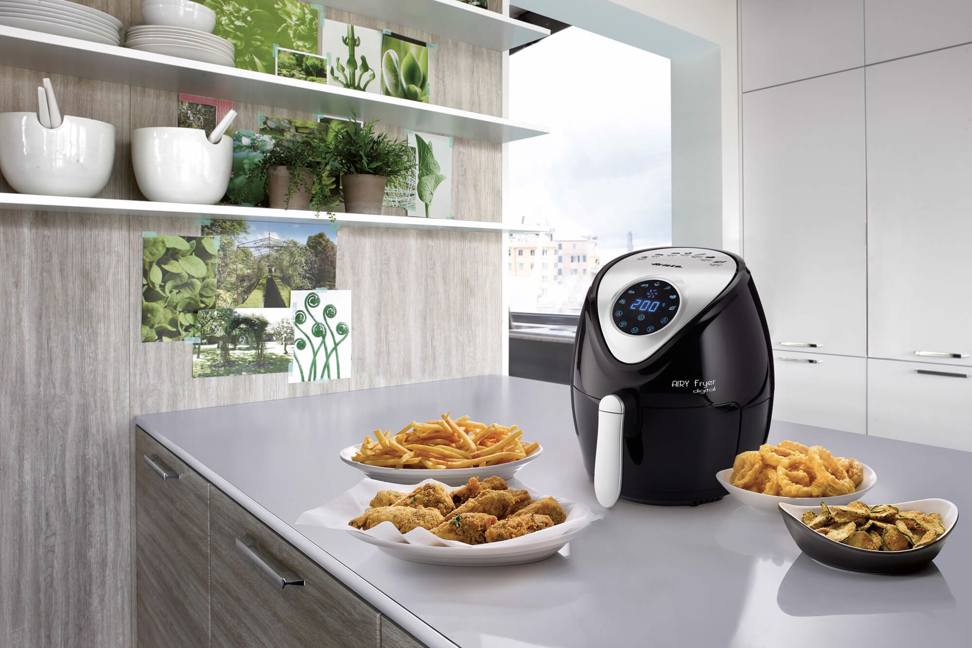 ARIETE 4616 Airy Fryer Digital, Friggitrice ad Aria Digitale, Capacita 2,6 L,  1300 W, Time '60 minuti, 7 programmi, Nera, Friggitrici ad aria in Offerta  su Stay On