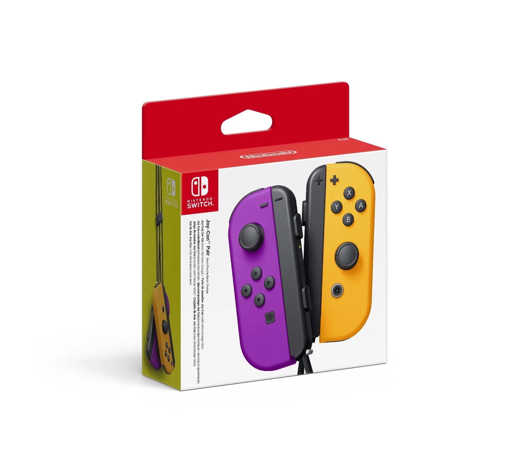 NINTENDO Joy-Con Nero, Arancione, Porpora Bluetooth Gamepad