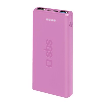 Power bank 10.000 mah 2 usb 2. rosa