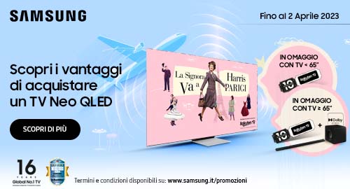 SAMSUNG Scegli Neo QLED, premiati con il meglio dell’intrattenimento