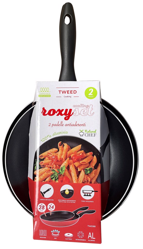 SNOWCLAD Set Pentole Antiaderenti 10 Pezzi Ibride Acciaio Inox - Padelle E Pentole Con Rivestimento Migliorato, Senza PFOA, Adatte A Induzione - 4