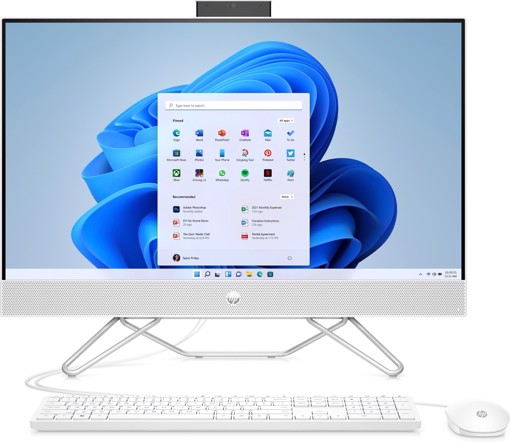 HP 27-cb1034nl Intel® Core™ i5 68,6 cm (27") 1920 x 1080 Pixel 8 GB DDR4-SDRAM 512 GB SSD PC All-in-one Windows 11 Home Wi-Fi 6 (802.11ax) Bianco