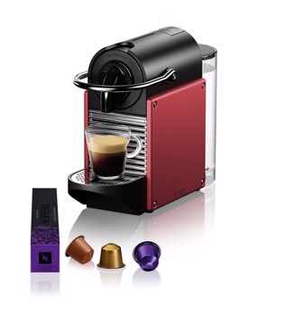 Macchina caffe'nespresso pixie pixie automatica rossa