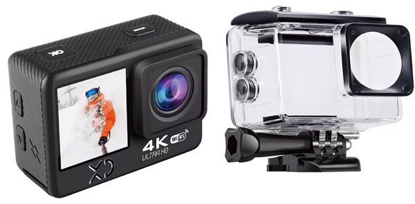 XD Enjoy Dual Action Camera + Kit Bag - EX DEMO prodotto nuovo con imballo aperto