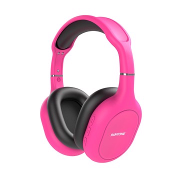 Pantone headphones fluo pink