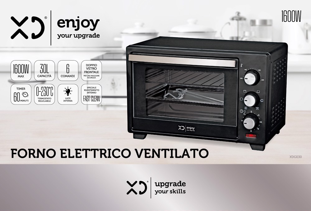 XD Enjoy XD Forno Elettrico Ventilato, Fornetti elettrici in Offerta su  Stay On