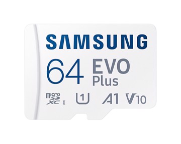 Microsd evo plus 64gb classe u1, v10, a1, adapter s