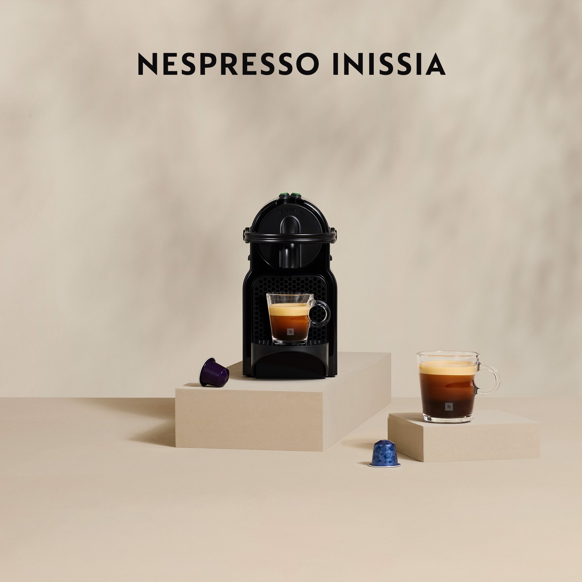 DE LONGHI - Macchina da Caffè EN80. BAE Inissia + Aeroccino Nespresso con  Montalatte Capacità 0.7 Litri Potenza 1260 Watt Colore Nero - ePrice